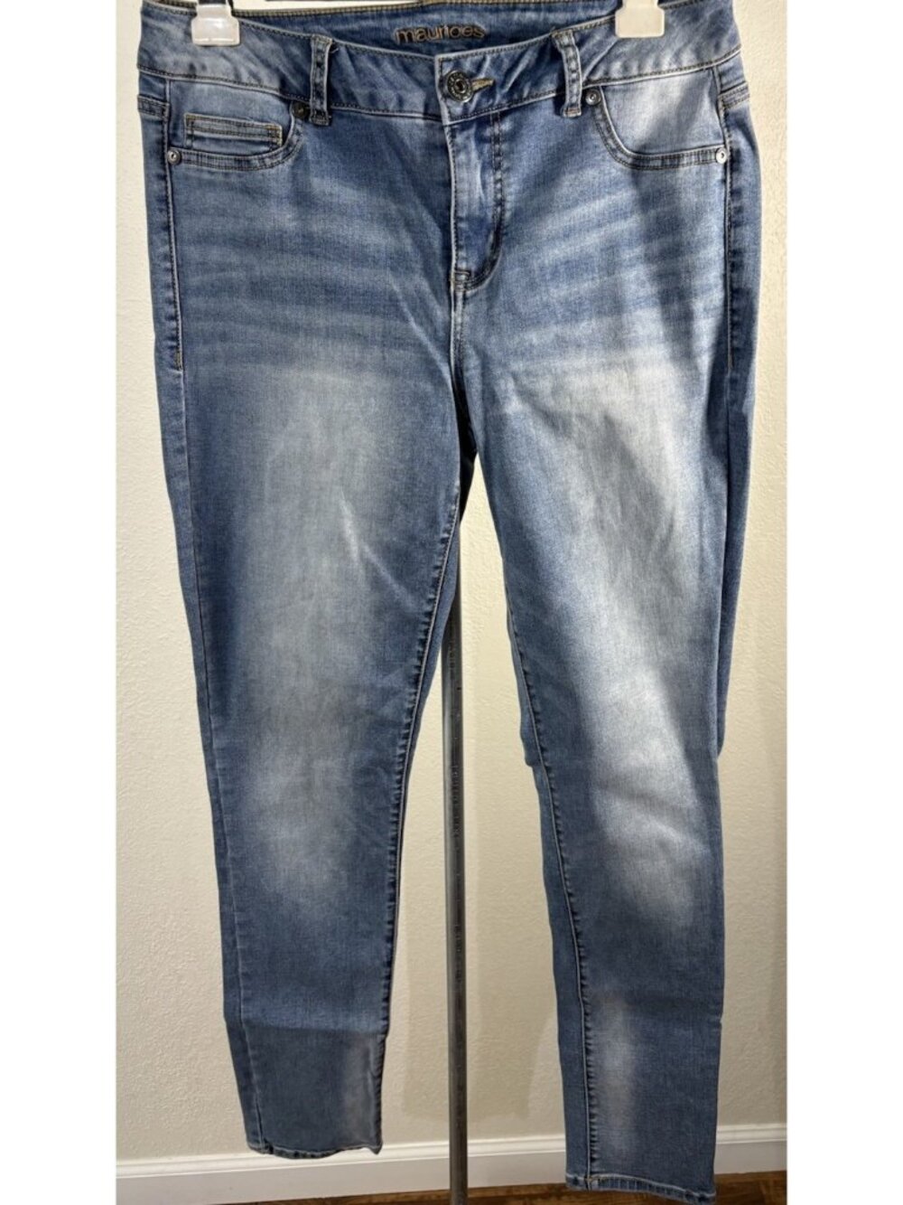 Maurices Jegging Jeans Womens M-R Blue Med Wash High Rise Slim Stretch 30X31
